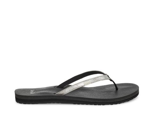 Sandale Sanuk Yoga Joy Shimmer Metallic Femme - Argent AIXYEN243
